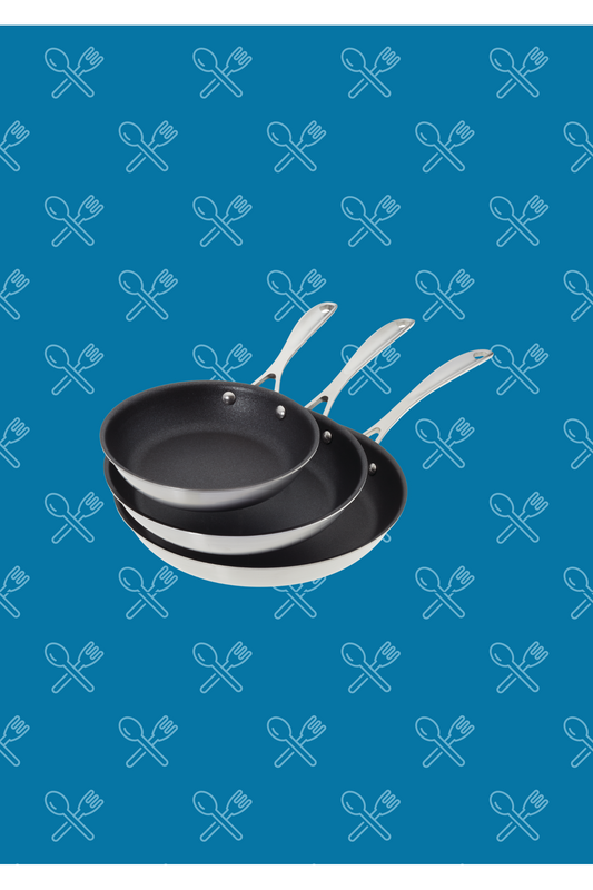 3-Piece Nonstick Fry Pan Set