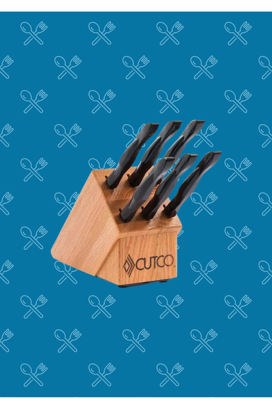 6-Pc. Table Knife Set With Oak Block